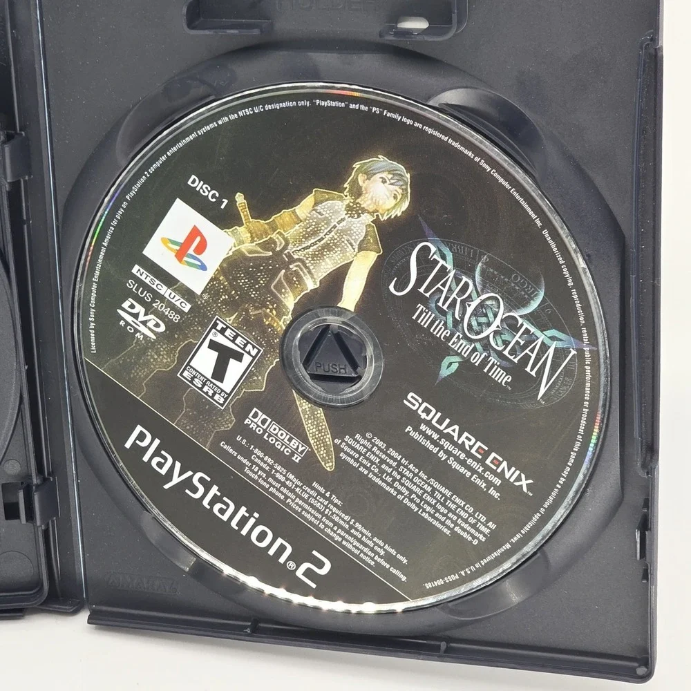 Star Ocean Till The End Of Time Sony PlayStation 2 PS2 Video Game 2 Disc Manual